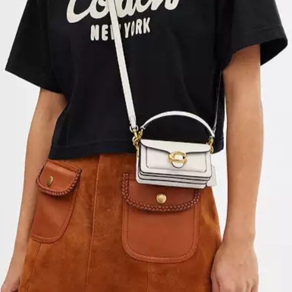 NWT❤️ Coach Tabby 12 Mini Chalk White Crossbody CN731 - Picture 6 of 12